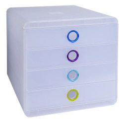 Module de classement Pop-Box 4 tiroirs Chromaline