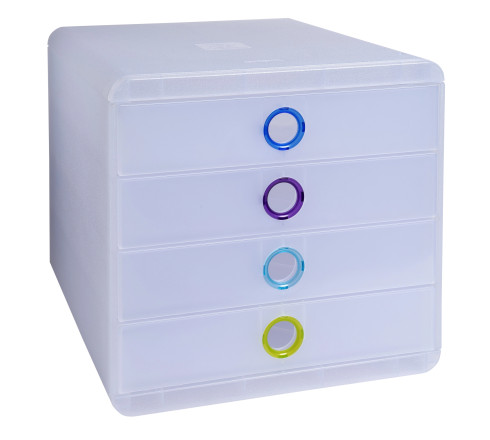 Module de classement Pop-Box 4 tiroirs Chromaline