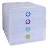 Module de classement Pop-Box 4 tiroirs Chromaline