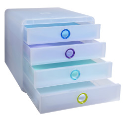 Module de classement Pop-Box 4 tiroirs Chromaline