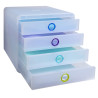 Module de classement Pop-Box 4 tiroirs Chromaline