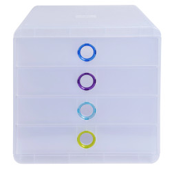 Module de classement Pop-Box 4 tiroirs Chromaline