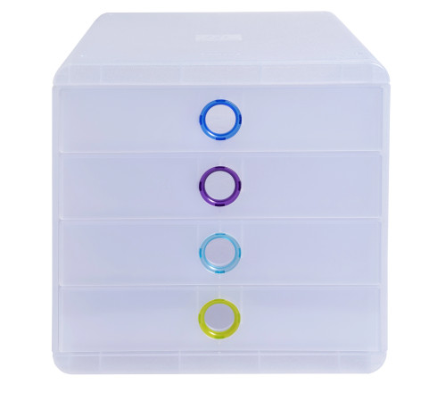 Module de classement Pop-Box 4 tiroirs Chromaline