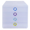 Module de classement Pop-Box 4 tiroirs Chromaline