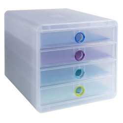 Module de classement Pop-Box 4 tiroirs Chromaline