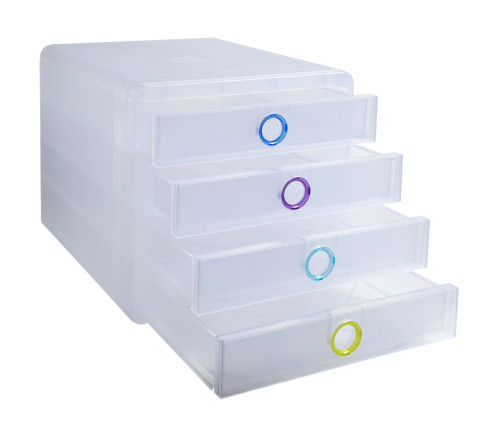 Module de classement Pop-Box 4 tiroirs Chromaline
