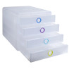 Module de classement Pop-Box 4 tiroirs Chromaline