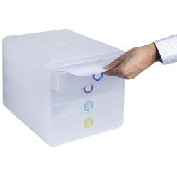 Module de classement Pop-Box 4 tiroirs Chromaline