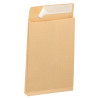 Paquet de 50 pochettes kraft armé 260x330mm soufflet 30mm bande silico