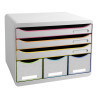 Module de classement Storebox 6 tiroirs Black Office