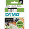 Recharge DYMO D1 6 mm x 7 m noir et blanc