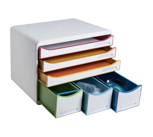Module de classement Storebox 6 tiroirs Black Office