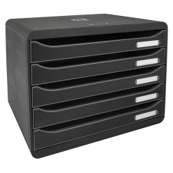 Module de classement Big Box Plus horizon 5 tiroirs Glossy