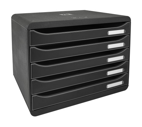 Module de classement Big Box Plus horizon 5 tiroirs Glossy