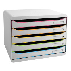 Module de classement Big Box Plus horizon 5 tiroirs Black Office