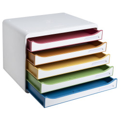 Module de classement Big Box Plus horizon 5 tiroirs Black Office