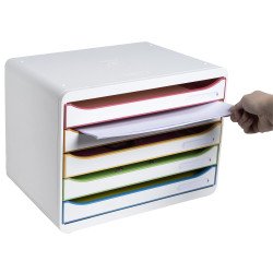 Module de classement Big Box Plus horizon 5 tiroirs Black Office