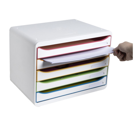 Module de classement Big Box Plus horizon 5 tiroirs Black Office