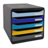 Module de classement Big Box Plus 5 tiroirs Bee Blue
