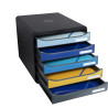 Module de classement Big Box Plus 5 tiroirs Bee Blue