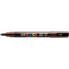 Marqueur Posca pointe fine ogive marron foncé