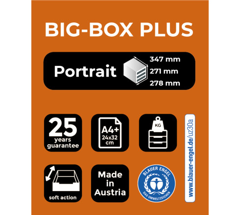 Module de classement Big Box Plus 5 tiroirs Glossy