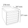Module de classement Big Box Plus 5 tiroirs Iderama