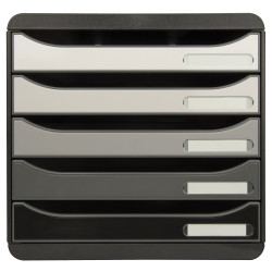 Module de classement Big Box Plus 5 tiroirs Shades of Grey