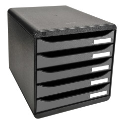Module de classement Big Box Plus 5 tiroirs Metallic