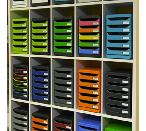 Module de classement Big Box Plus 5 tiroirs Metallic