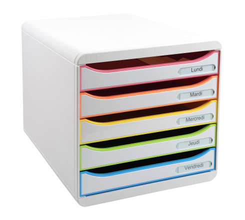 Module de classement Big Box Plus 5 tiroirs Black Office