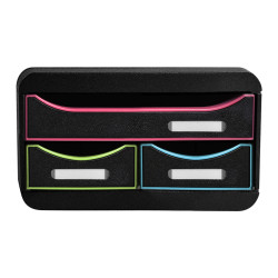 Module de classement Small-Box 3 tiroirs Black Office