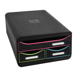 Module de classement Small-Box 3 tiroirs Black Office