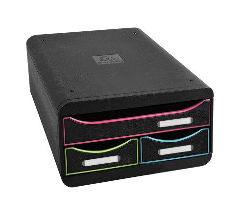 Module de classement Small-Box 3 tiroirs Black Office