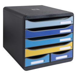 Module de classement Big Box Maxi 6 tiroirs Bee Blue