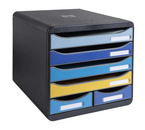 Module de classement Big Box Maxi 6 tiroirs Bee Blue