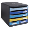 Module de classement Big Box Maxi 6 tiroirs Bee Blue