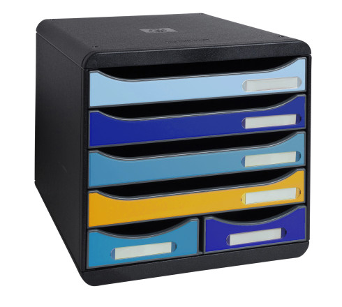 Module de classement Big Box Maxi 6 tiroirs Bee Blue