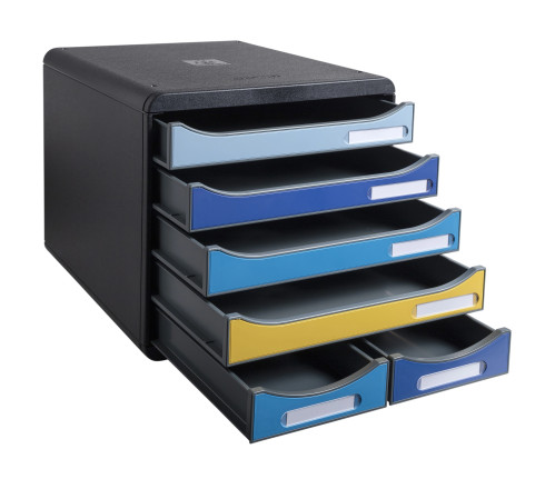 Module de classement Big Box Maxi 6 tiroirs Bee Blue