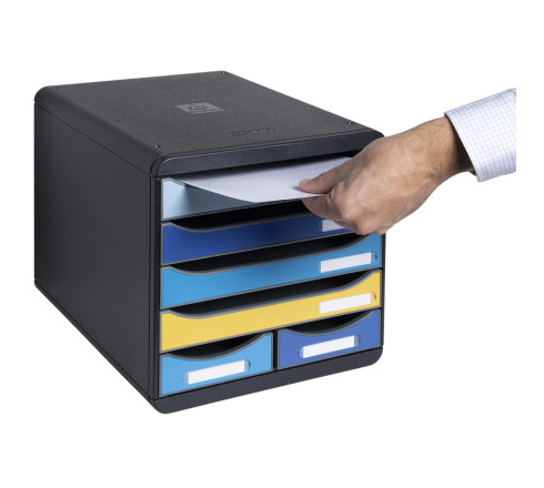 Module de classement Big Box Maxi 6 tiroirs Bee Blue