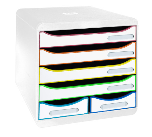 Module de classement Big Box Maxi 6 tiroirs Black Office