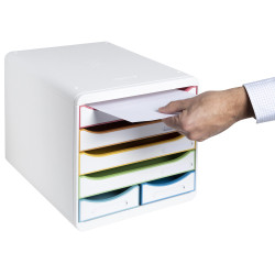Module de classement Big Box Maxi 6 tiroirs Black Office