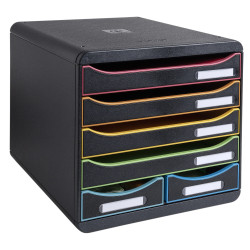 Module de classement Big Box Maxi 6 tiroirs Black Office