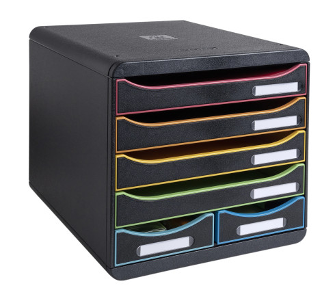 Module de classement Big Box Maxi 6 tiroirs Black Office