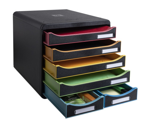 Module de classement Big Box Maxi 6 tiroirs Black Office
