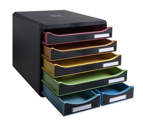 Module de classement Big Box Maxi 6 tiroirs Black Office
