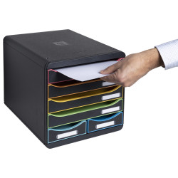 Module de classement Big Box Maxi 6 tiroirs Black Office