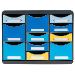 Moule de classement Storebox Multi 11 tiroirs Bee Blue