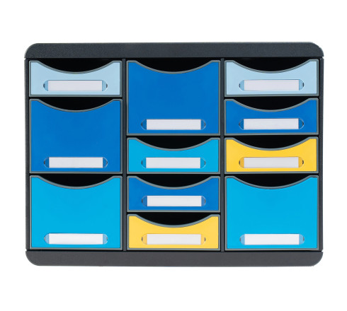 Moule de classement Storebox Multi 11 tiroirs Bee Blue