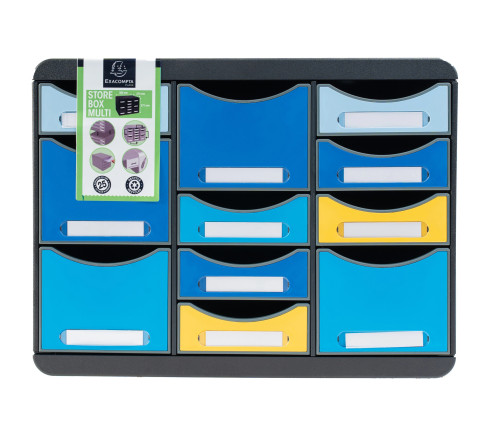 Moule de classement Storebox Multi 11 tiroirs Bee Blue